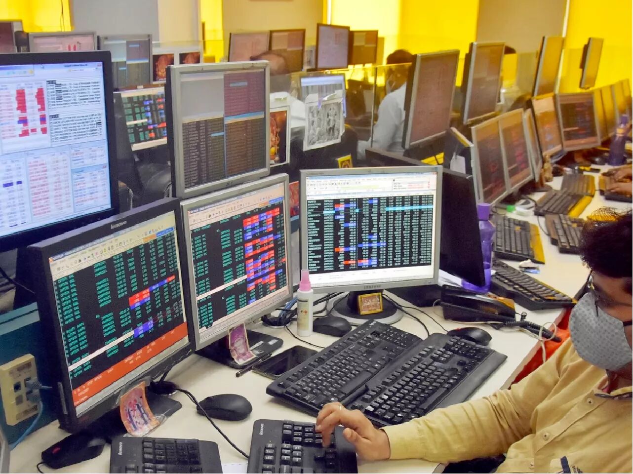 sensex surges 418 points to 6-month high