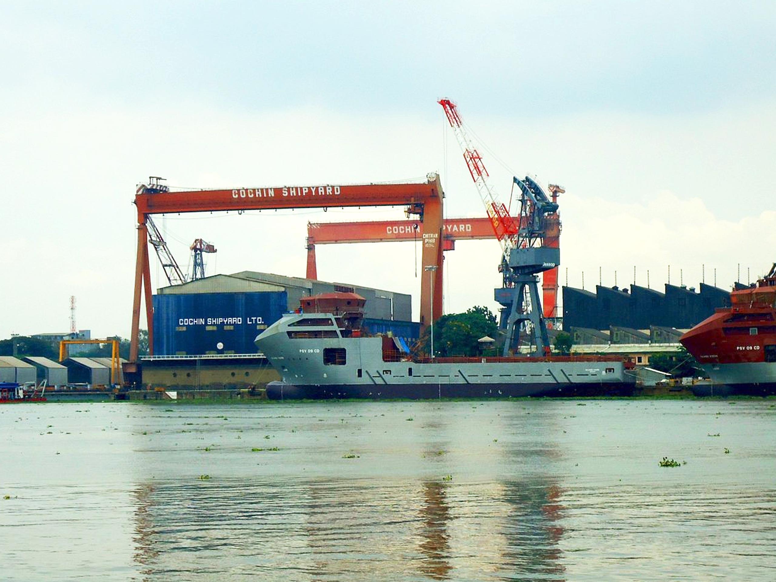 കൊച്ചിന്‍ ഷിപ്പ്യാഡ് രണ്ടാം പാദ ലാഭം 113 കോടിയായി കുറഞ്ഞു